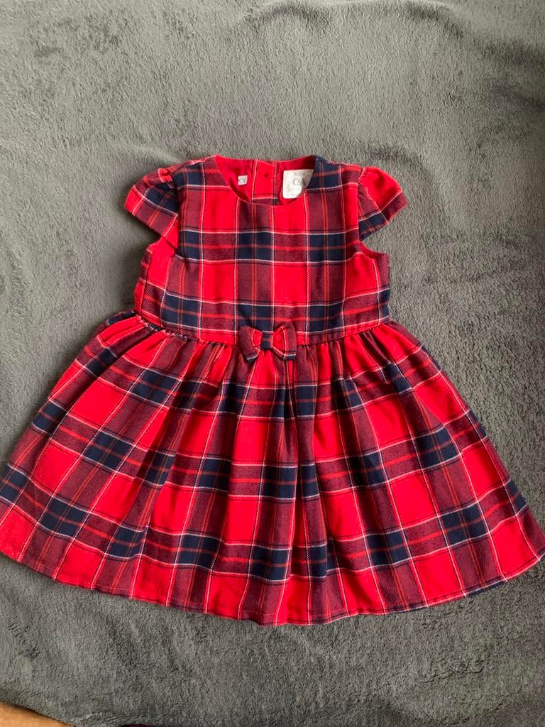 Geruit rood kleedje mt 80, Enfants & Bébés, Vêtements de bébé | Taille 80, Comme neuf, Enlèvement, Fille, C&A