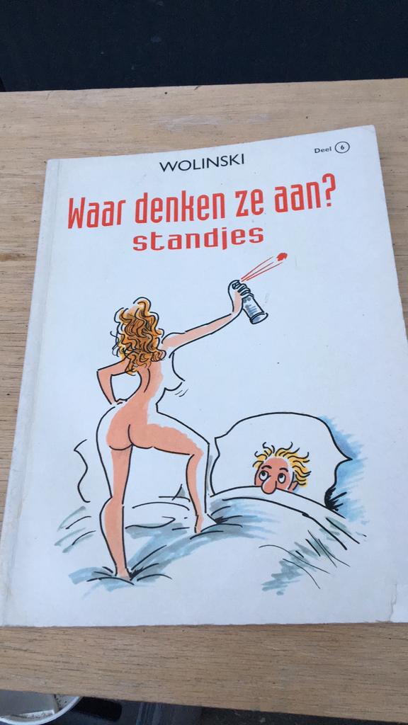 Wolinski - Waar denken ze aan ‘standjes” Deel 6, Boeken, Ophalen of Verzenden, Zo goed als nieuw, Wolinski
