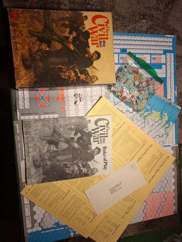Civil war 1861 - 1865    victory games, Ophalen of Verzenden