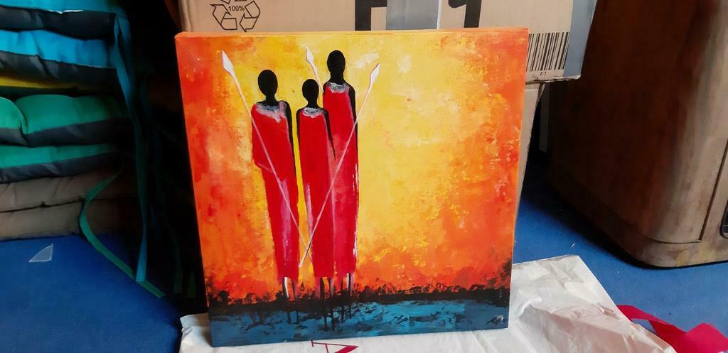 Heel mooi schilderij op canvas, Ophalen of Verzenden