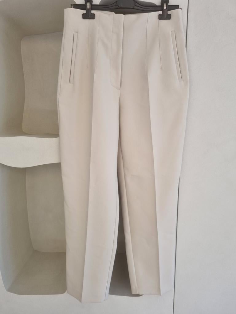 Licht beige zomerbroek Zara maat L, Maat 42/44 (L), Ophalen of Verzenden, Zo goed als nieuw, Lang