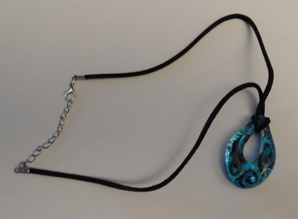 Tour de cou "Murano Glass", Bijoux, Sacs & Beauté, Colliers, Enlèvement ou Envoi, Utilisé, Bleu, Autres matériaux