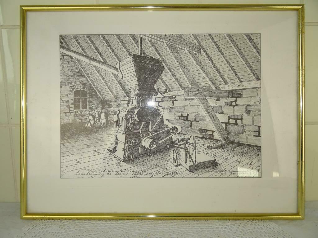 Tableau encadré Leeuw Bier Valkenburg Piet Smulders 1988, 1980 à nos jours, Enlèvement ou Envoi, Gravure, Utilisé