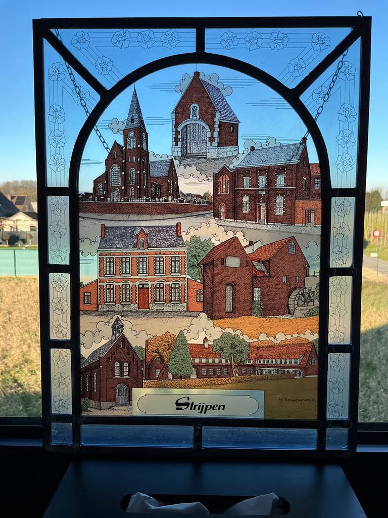Loodglas deelgemeente Strijpen (Zottegem), Antiek en Kunst, Curiosa en Brocante, Ophalen