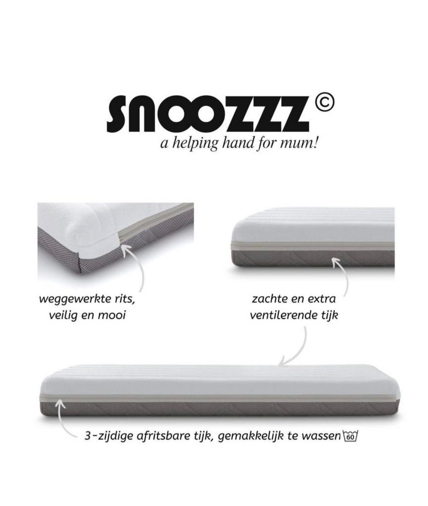 Snoozzz comfort matras 60x120 cm te koop, Kinderen en Baby's, Ophalen, Zo goed als nieuw