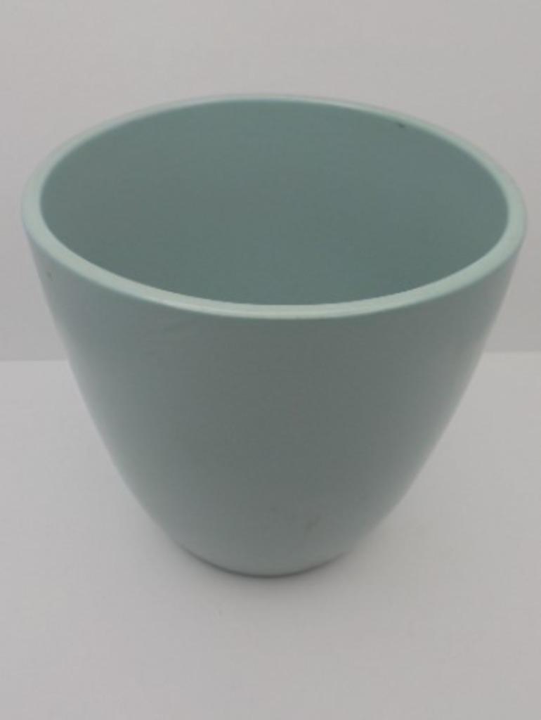 BLOEMPOT BLUE TURQUOISE H 13,5 Dia 13 cm 2 stuks NIEUW, Neuf, Enlèvement ou Envoi, Moins de 25 cm, Intérieur