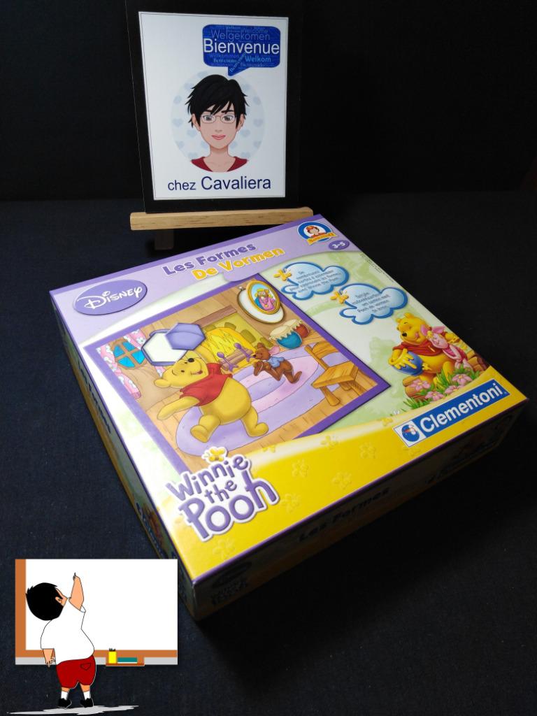 Jeu éducatif bilingue FR/NL - Winnie l'Ourson - Les Formes, Enlèvement ou Envoi, Neuf, Puzzles