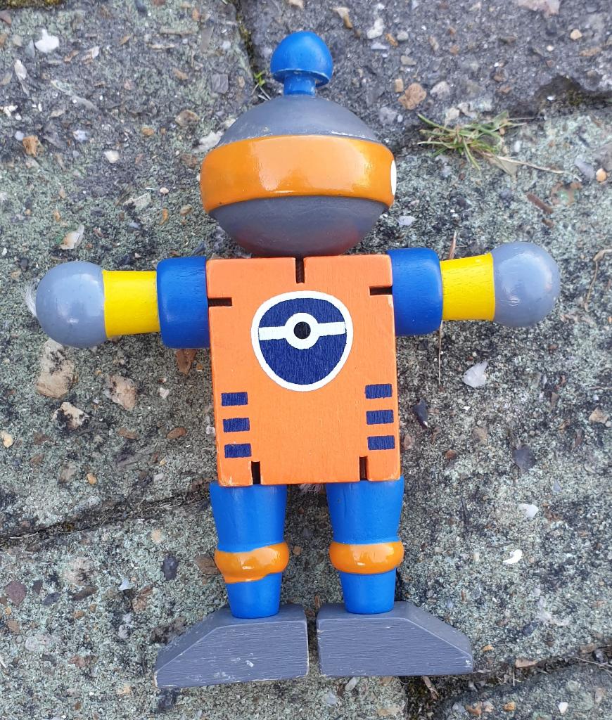 Educatieve robot (hout), Ophalen of Verzenden, Zo goed als nieuw, Bouwen