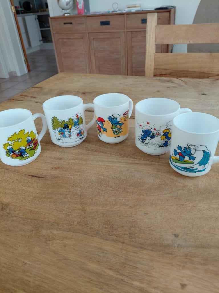 Tassen mokken smurfen, Ophalen of Verzenden