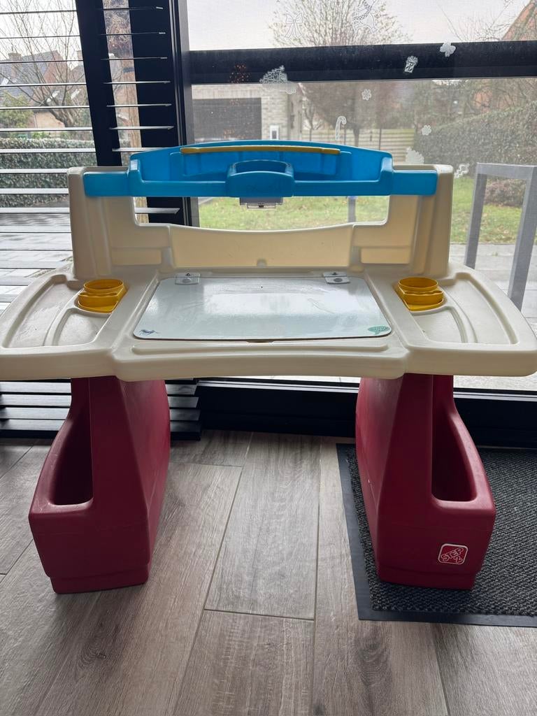 Kinder step 2 deluxe bureau, Ophalen, Zo goed als nieuw, Knutselen, Met licht