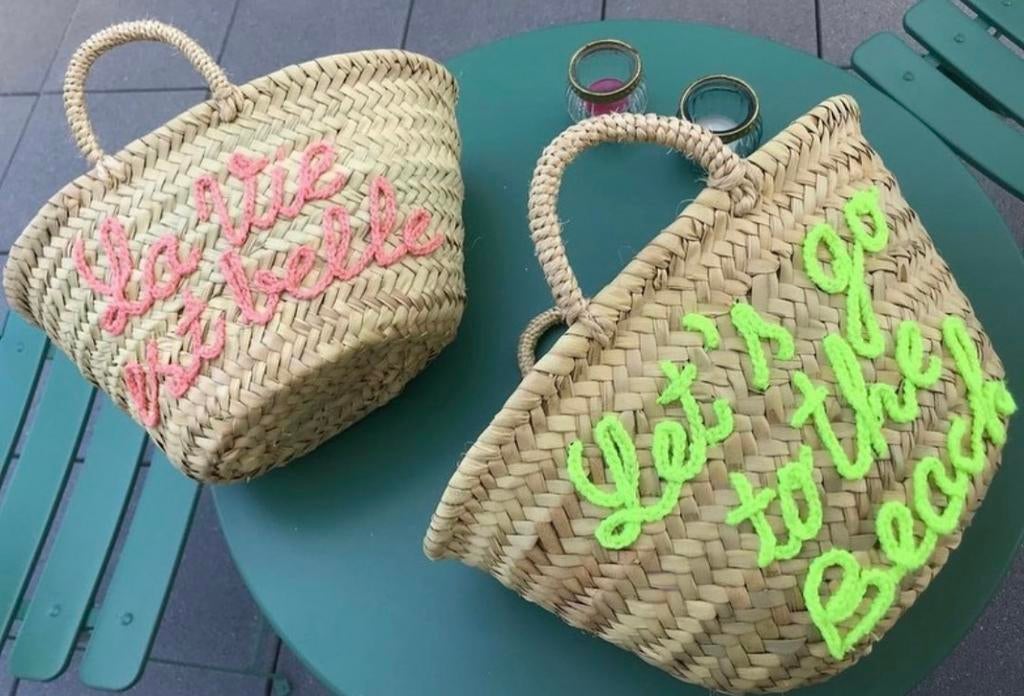 Panier vacances artisanal naturel fait main, Hobby & Loisirs créatifs, Neuf