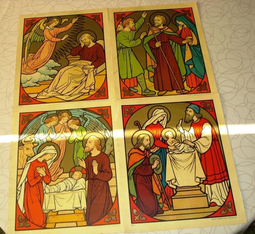 Religieuze prenten jaren '30, Ophalen of Verzenden