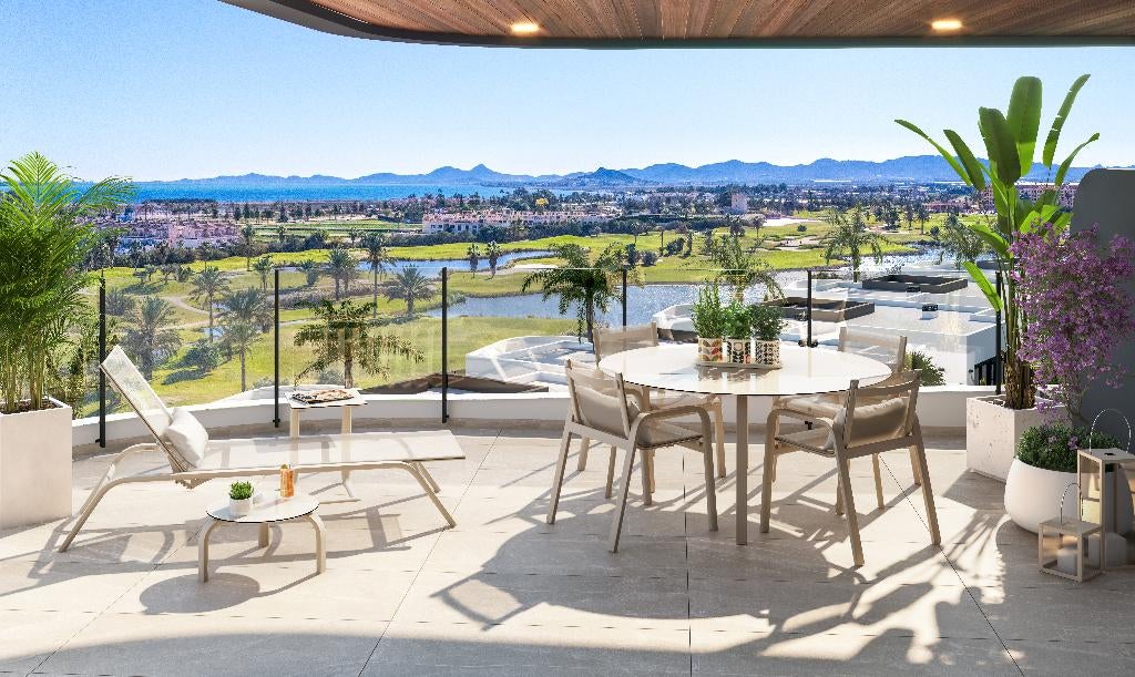 NIEUWBOUW APPARTEMENTEN - LA SERENA GOLF IN LOS ALCÁZARES, Immo, Dorp, Spanje, 115 m², 2 kamers