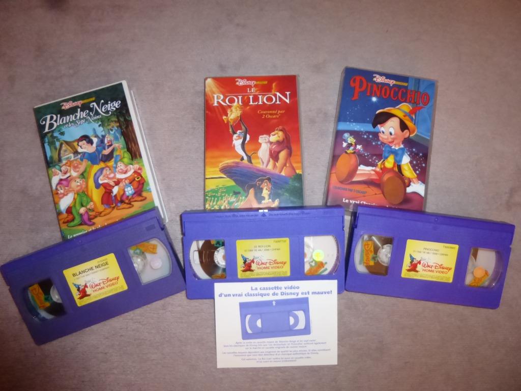 cassette vidéo disney classique, Enlèvement ou Envoi, Autres personnages, Utilisé, Autres types