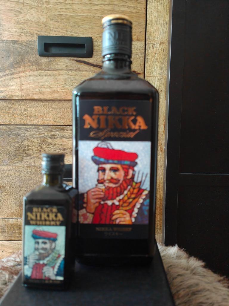 Black Nikka Miniature 50ml 43% (Yoichi & Miyagikyo Distiller, Overige gebieden, Overige typen, Nieuw, Ophalen of Verzenden
