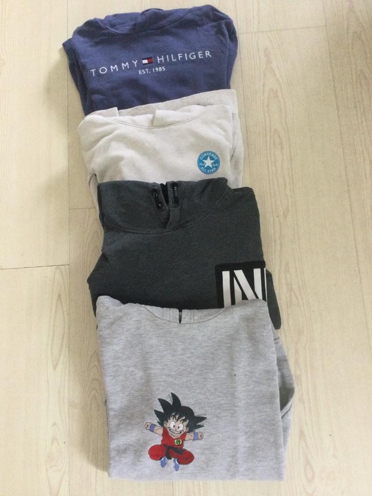 4 x Hoodies +  kap 158  164 176 Hilfiger ,Converse… capuchon, Garçon, Enlèvement ou Envoi, Pull ou Veste, Utilisé