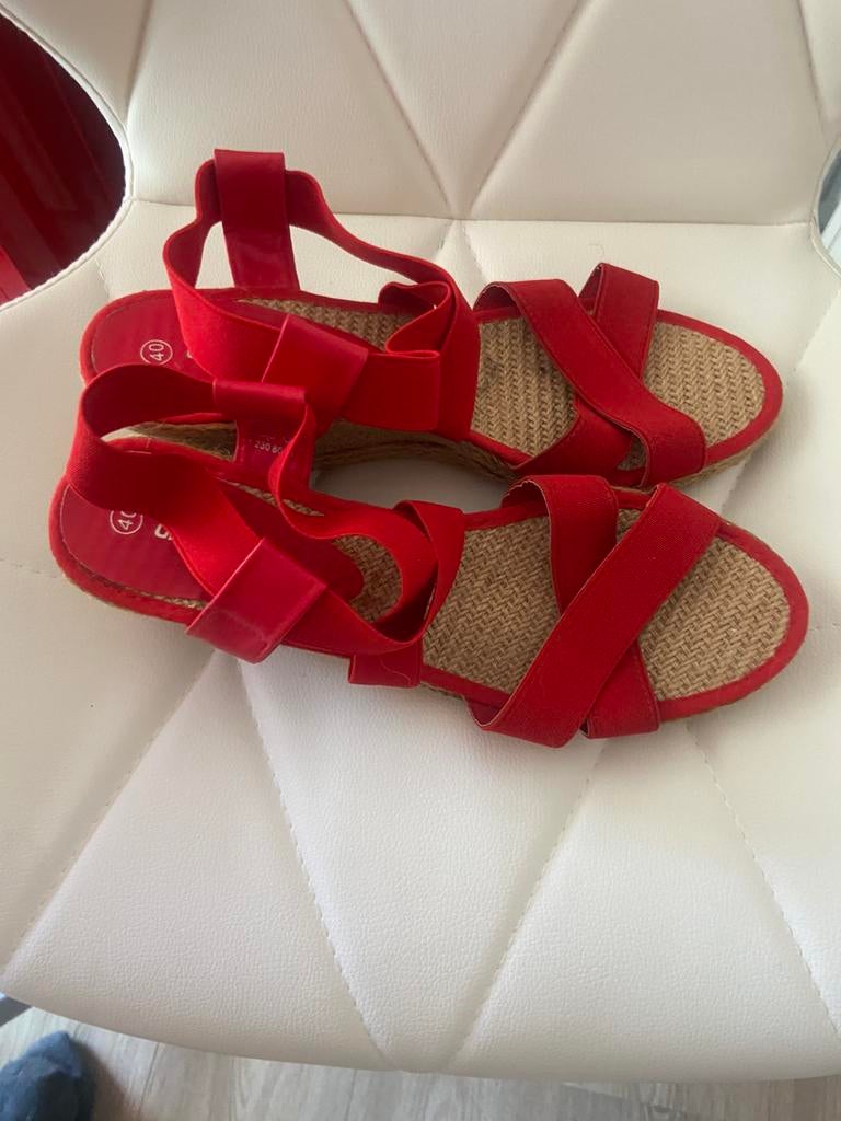 Espadrilles, Vêtements | Femmes, Rouge, Espadrilles, Comme neuf, Enlèvement