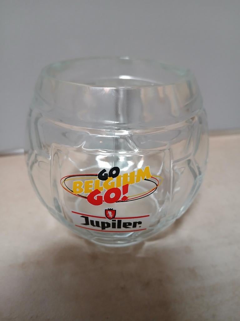 Bierglas Go Belgium, Verzamelen, Ophalen of Verzenden, Jupiler