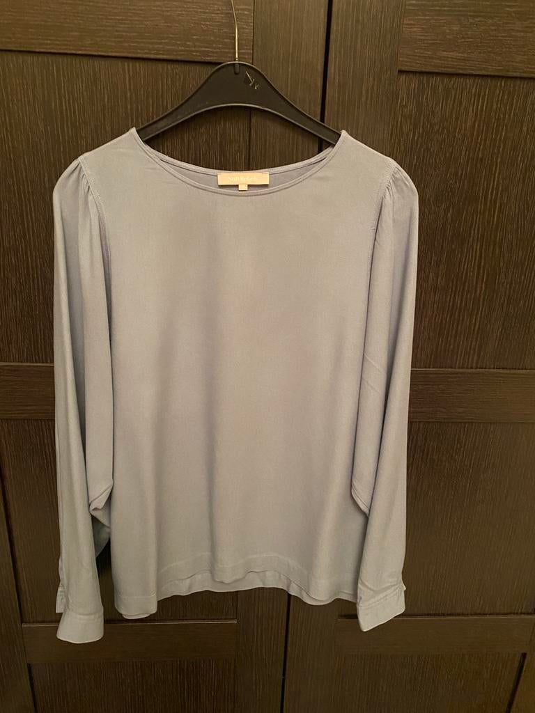 Soft Rebels Bianca LS top maat M, Maat 38/40 (M), Soft Rebels, Blauw, Ophalen of Verzenden