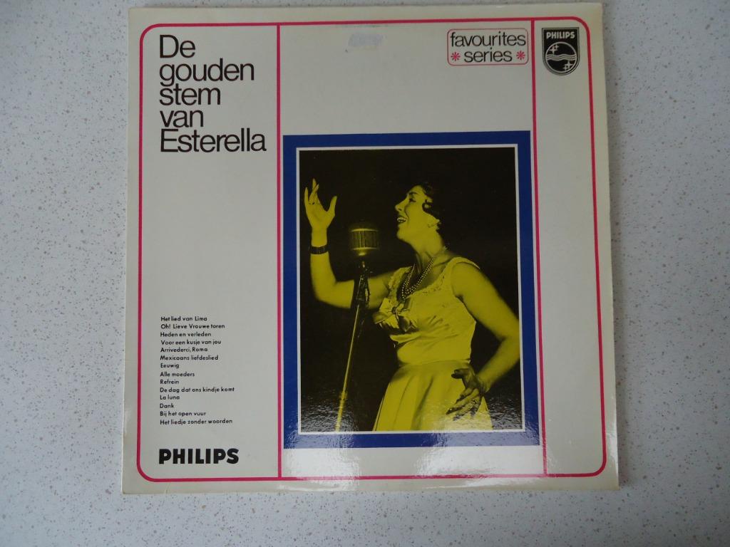 LP De Gouden Stem van" Esterella"  anno 1969., Enlèvement ou Envoi, Utilisé, 12 pouces, Chanson réaliste ou Smartlap