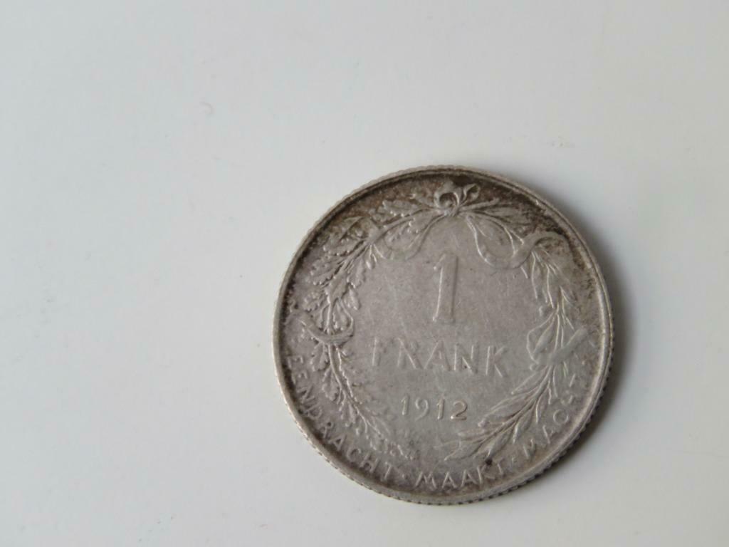 1 Frank 1912 Belgie, Ophalen of Verzenden, Losse munt