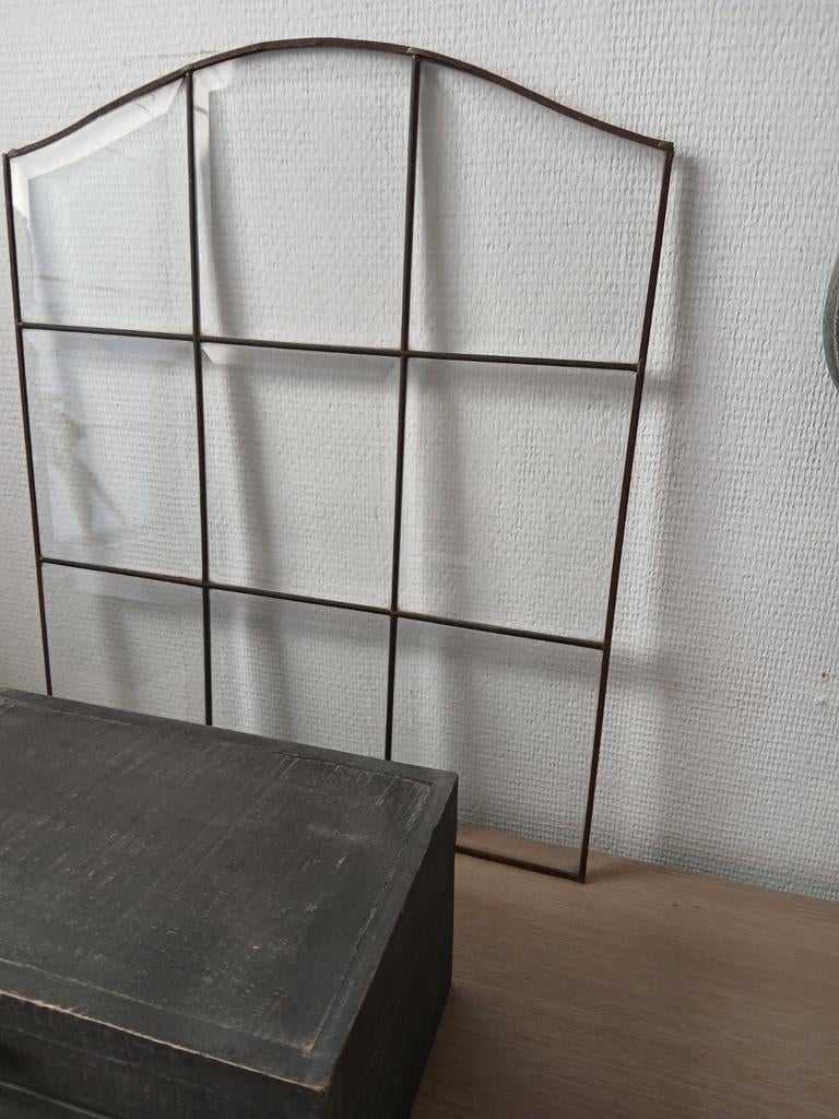Glasraam met geslepen glas, Antiek en Kunst, Ophalen