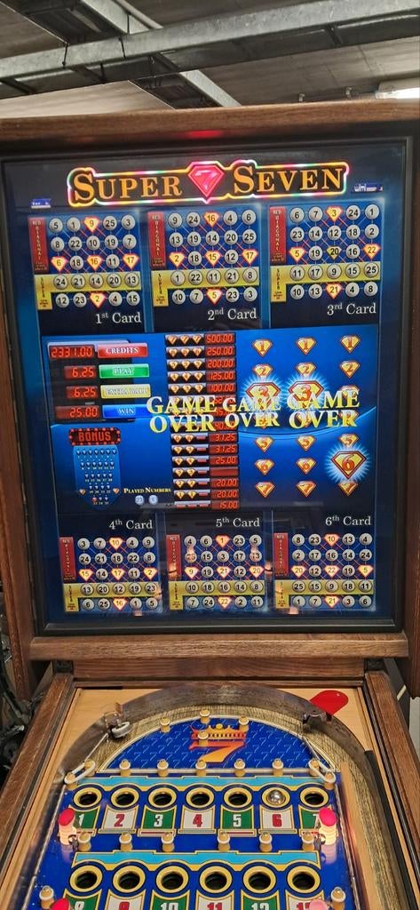Super7Seven bingo met GARANTIE., Verzamelen, Automaten | Gokkasten en Fruitautomaten, Ophalen