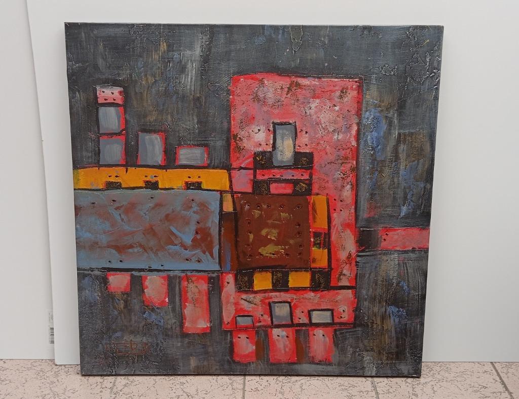 peinture abstraite moderne signée, Antiquités & Art, Enlèvement