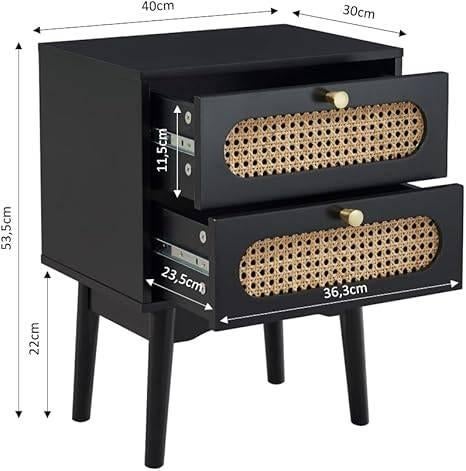 BAÏTA | Nachtkastje | Rotan | GRATIS LEVERING, -, Verzenden, BAITA, -