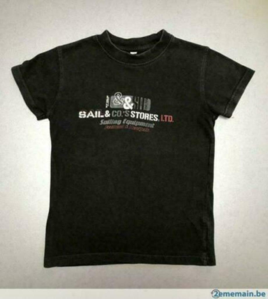 Pure Basic zwart t-shirt - Maat 116, Pure basic, Ophalen of Verzenden, Zo goed als nieuw, Shirt of Longsleeve