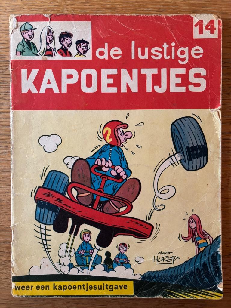 Strip: De lustige kapoentjes 14, Boeken, Gelezen, Hurey, Eén stripboek, Ophalen of Verzenden