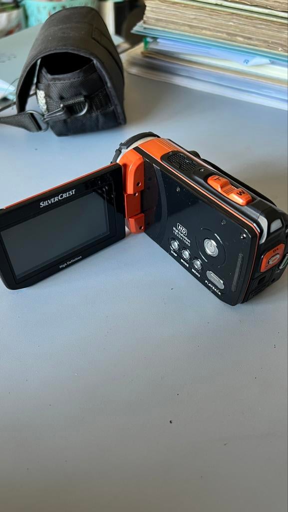 Caméscope HD SilverCrest avec sac de transport, TV, Hi-fi & Vidéo, Carte mémoire, Enlèvement ou Envoi, Caméra, Comme neuf
