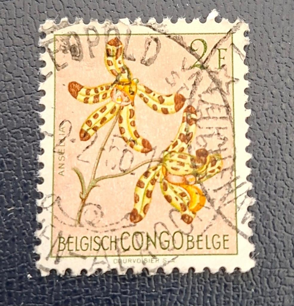 Timbre OBP 313 du Congo belge, tamponné., Enlèvement ou Envoi, Affranchi, Oblitéré