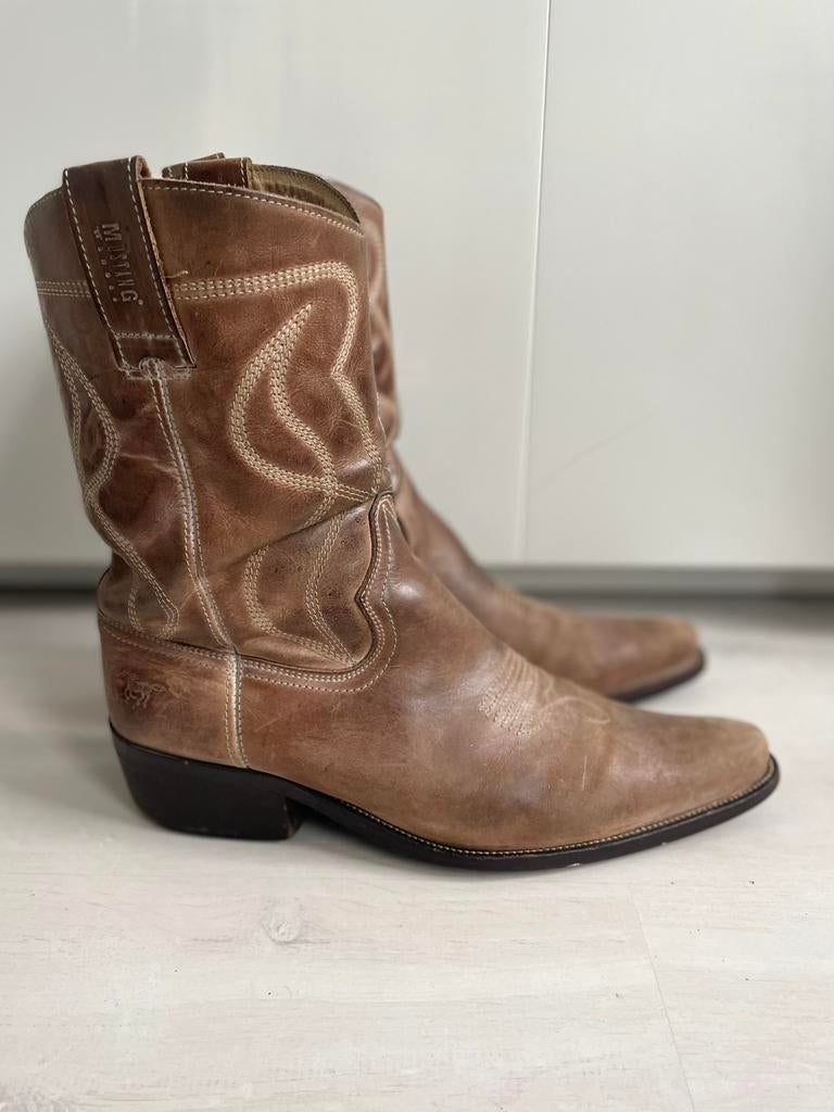 Mustang leren Western laarzen maat 43, Kleding | Dames, Beige, Lage of Enkellaarzen, Ophalen of Verzenden, Mustang