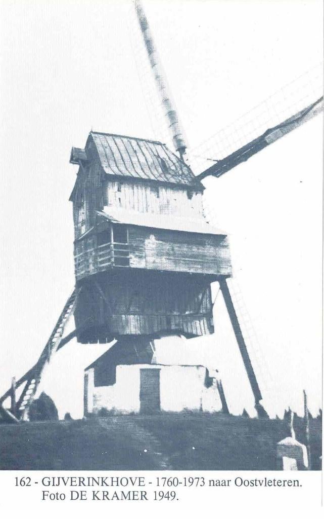 Gijverinkhove - molen, Ophalen of Verzenden, 1960 tot 1980, Ongelopen, West-Vlaanderen