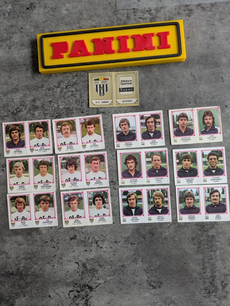 PANINI FOOTBALL 77  DIEST /EUPEN ANNO 1977 13X, Envoi, Neuf