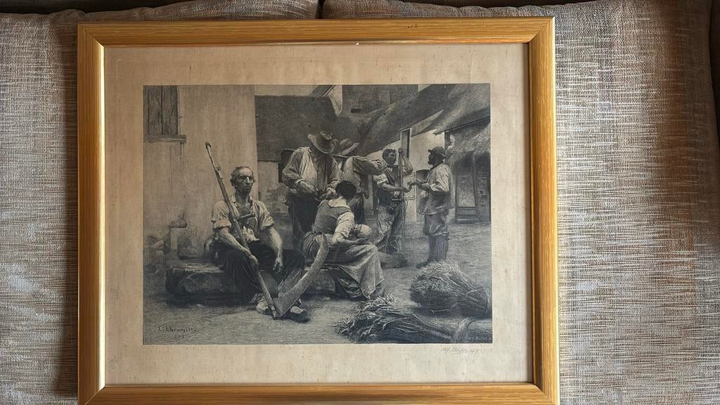 Alfonso Boilot, Lhermitte, 1882, Antiek en Kunst, Ophalen of Verzenden