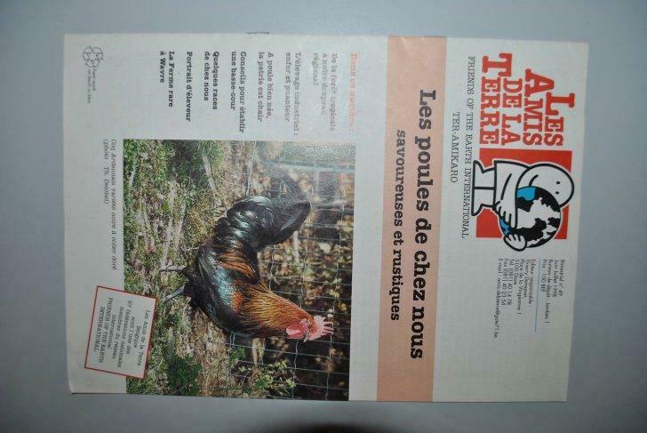 Poules de chez nous Amis de la Terre 1998, Envoi, Utilisé