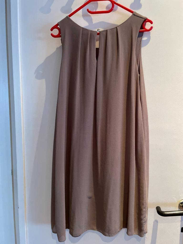 Jurk Terra di Sienna maat 38, Kleding | Dames, Jurken, Zo goed als nieuw, Maat 38/40 (M), Beige, Boven de knie, Ophalen of Verzenden