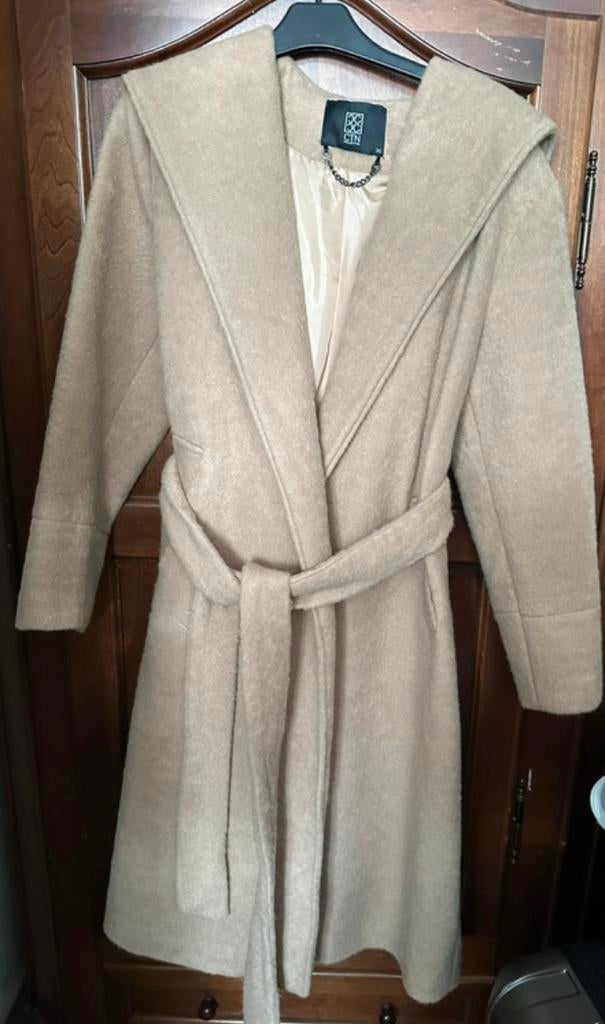 Wollen jas, Ophalen of Verzenden, Nieuw, Maat 38/40 (M), Beige