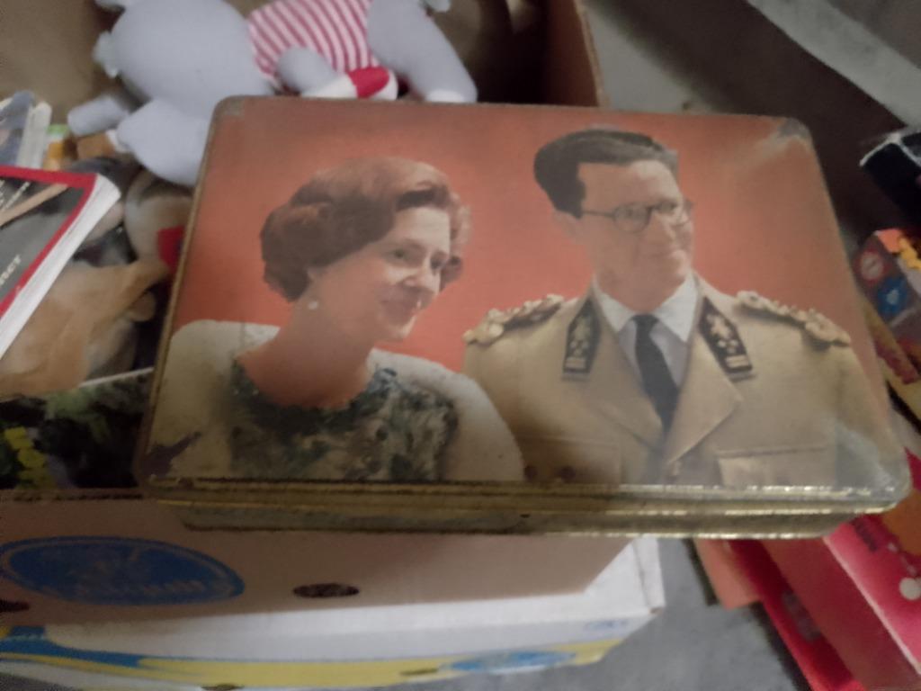 Blikken doos Boudewijn Fabiola, Ophalen of Verzenden