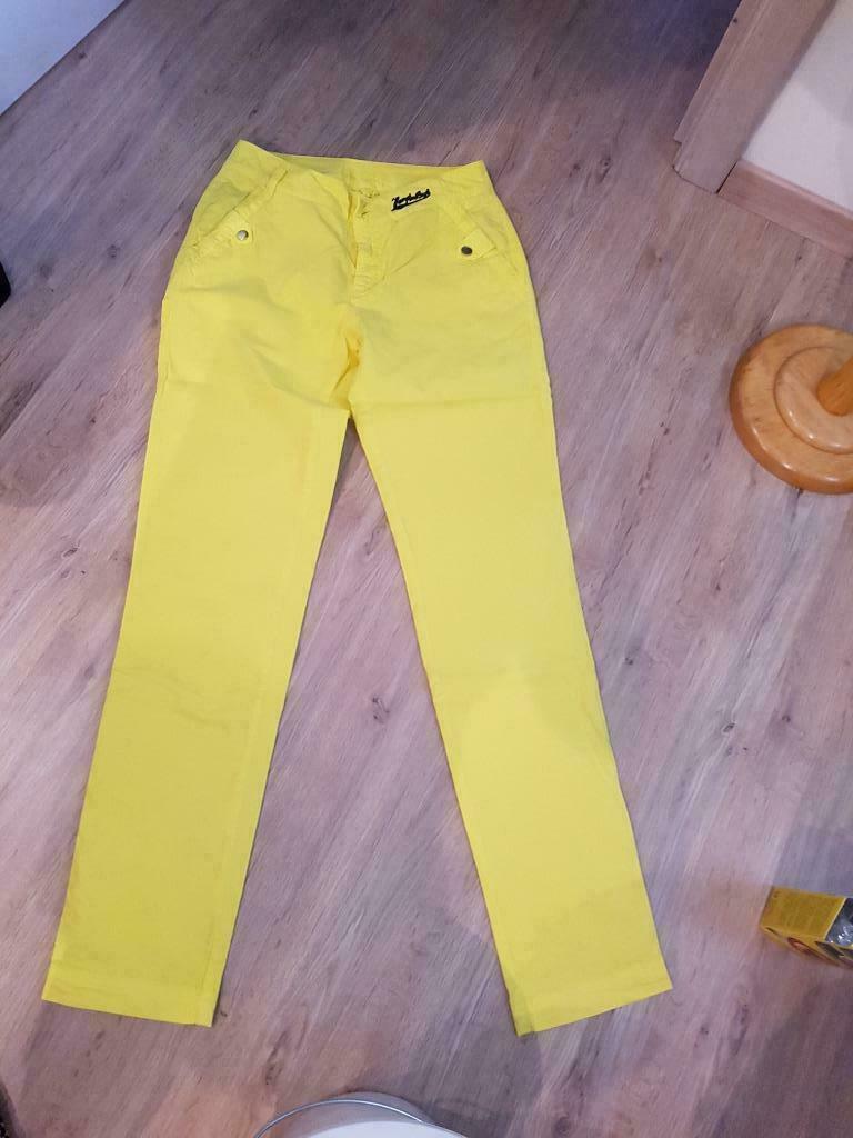 Dames broek geel, hampton bays, Enlèvement ou Envoi, Neuf, Taille 36 (S), Jaune
