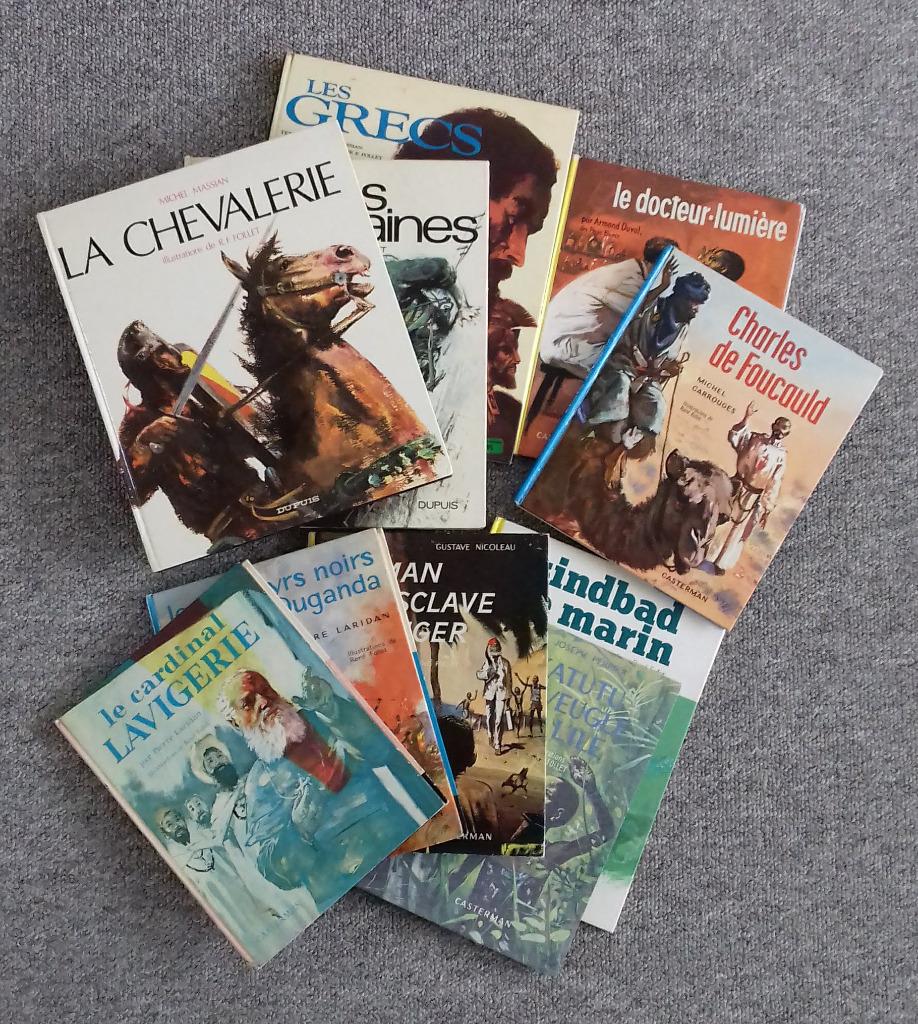 René Follet - 10 geïllustreerde boeken, Meerdere stripboeken, Ophalen of Verzenden, Gelezen