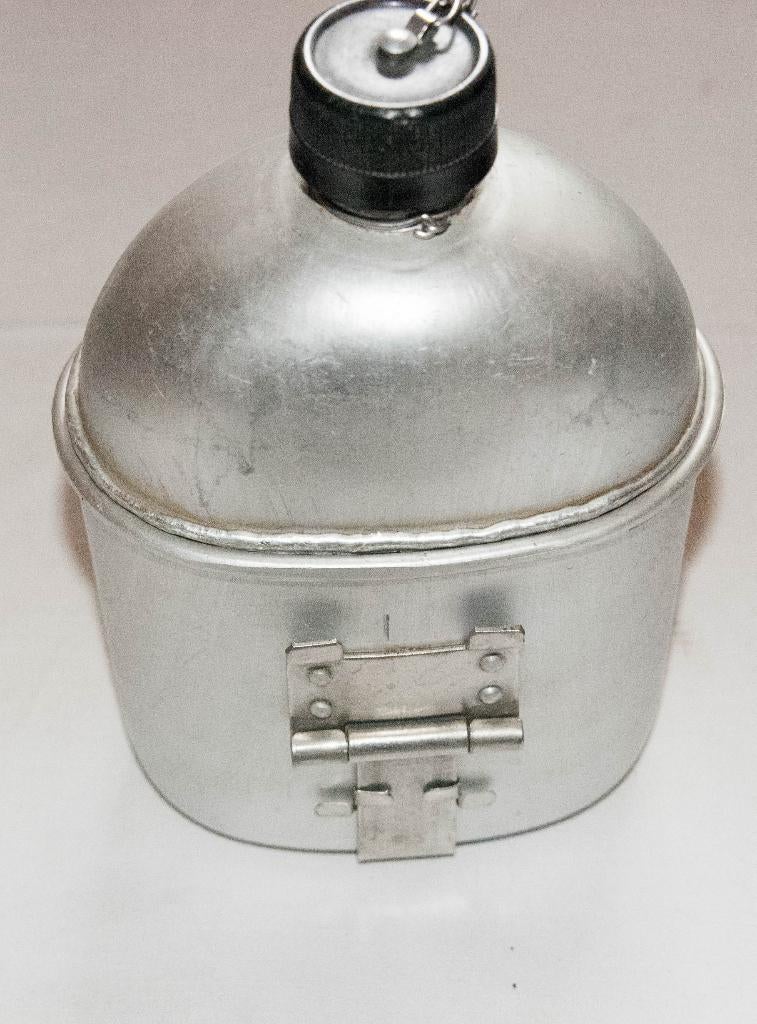 Gourde militaire en alu + quart, Enlèvement ou Envoi, Armée de terre, Autres types