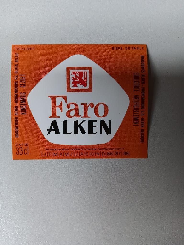 Étiquettes de bière Cristal Alken, Enlèvement ou Envoi, Utilisé, Autres types