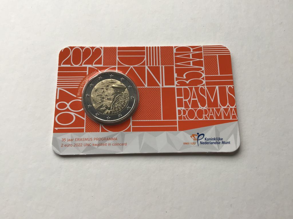 Nederland 2 euro Erasmus 2022 Coincard, Ophalen of Verzenden, 2 euro