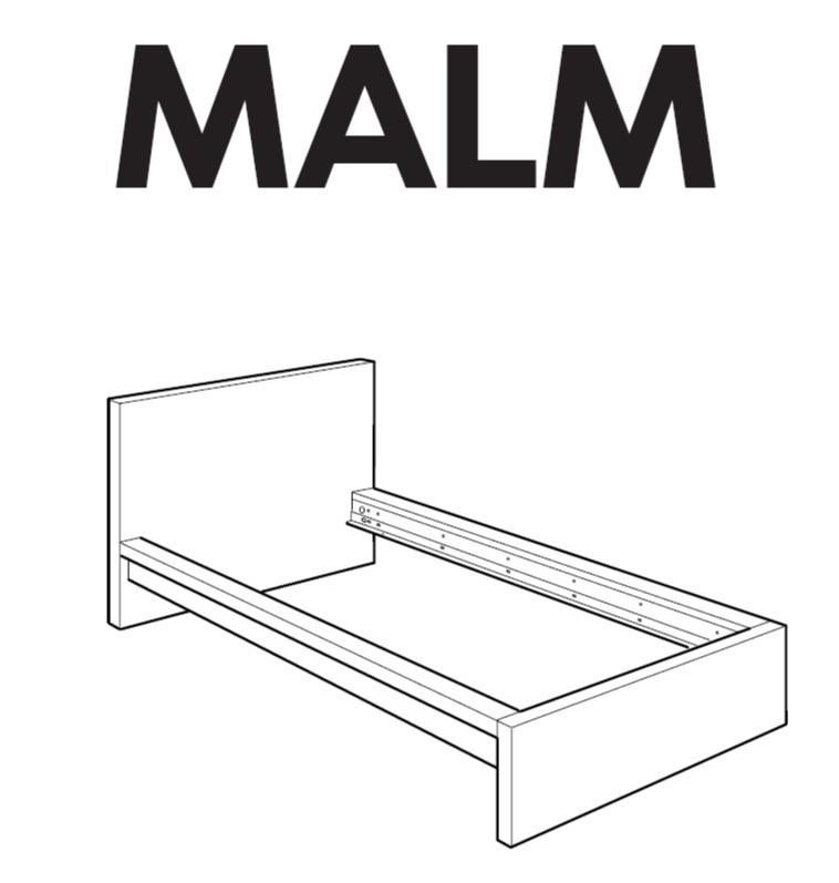 IKEA Malm wit eenpersoonsbed + lattenbodem, Ophalen, Gebruikt, 90 cm, Eenpersoons