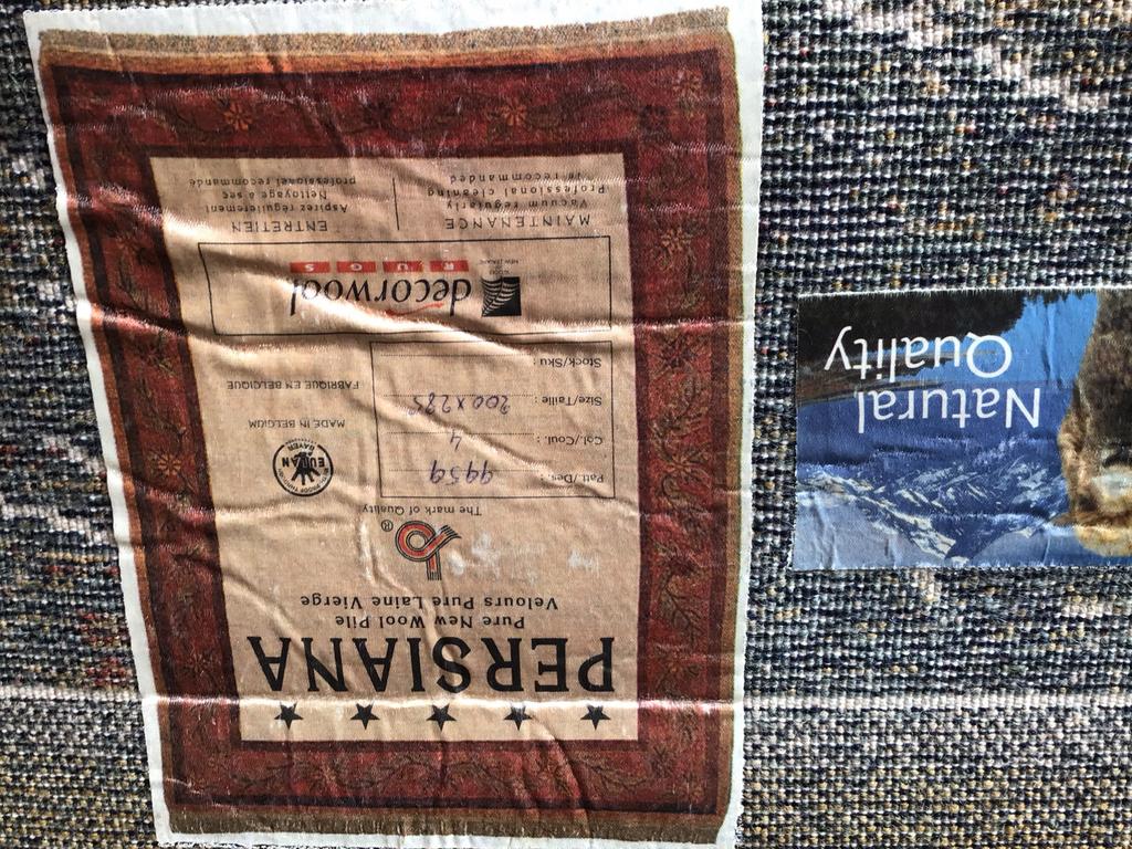 Tapijt puur wool, Enlèvement