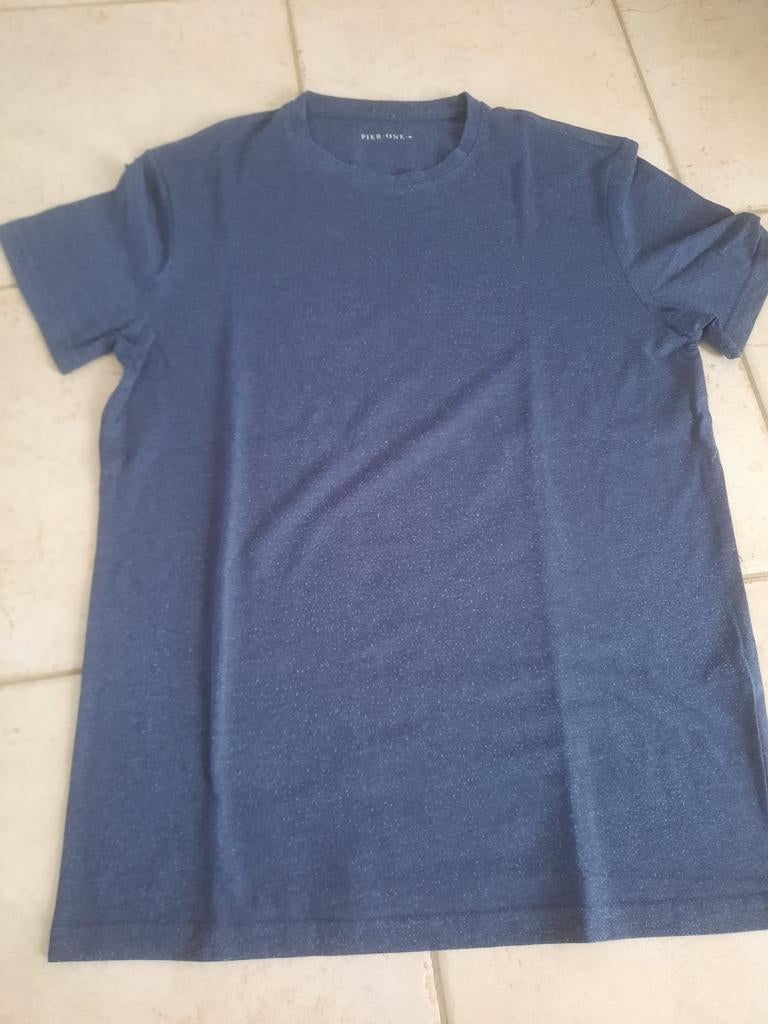 Pier One blauwe tshirt medium, Pier One, Ophalen of Verzenden, Zo goed als nieuw, Maat 48/50 (M)