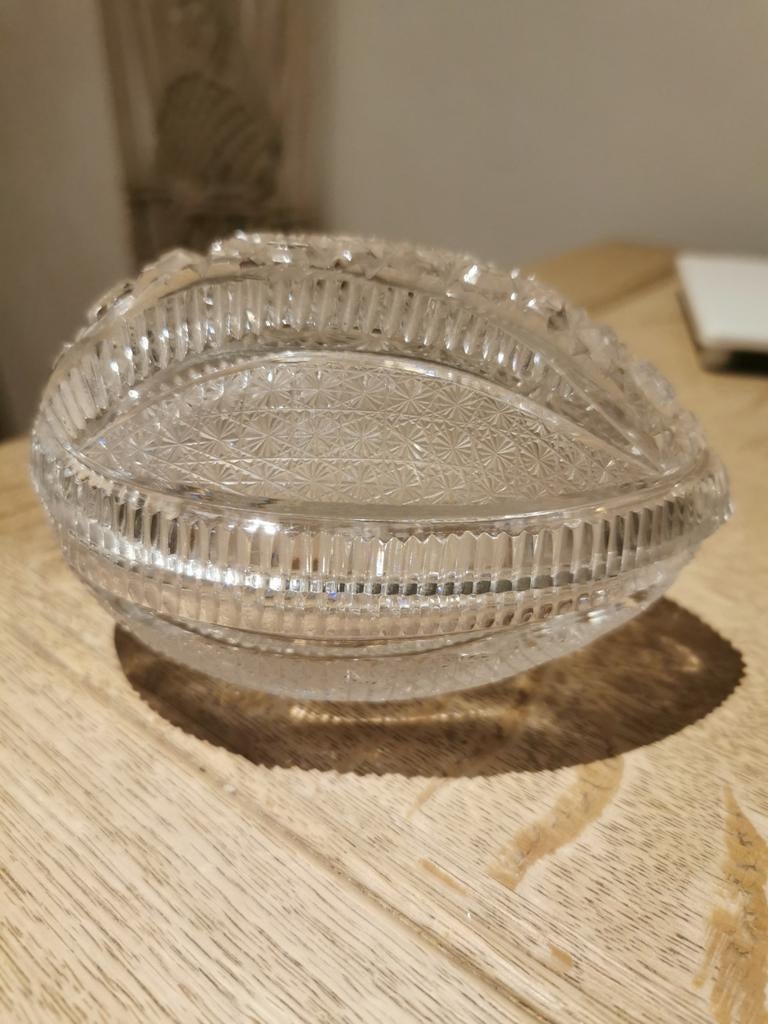Magnifique œuf en cristal ancien, Enlèvement ou Envoi